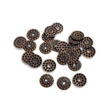 100pcs Pkg. Antique Bronze Plated Filigree Charms Jewelry Making Findings in size about 6mm