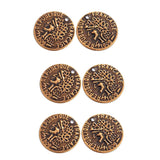 100pcs Pkg. Antique Bronze Plated Filigree Charms Jewelry Making Findings in size about 17mm