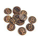100pcs Pkg. Antique Bronze Plated Filigree Charms Jewelry Making Findings in size about 10mm