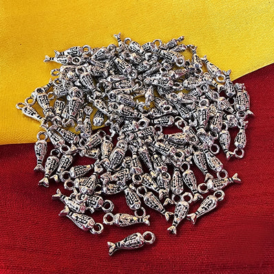 60 PCS PACK, ADORNMENTS CHARMS ,USED IN DIY JEWELLERY MAKING, SIZE ABOUT 4X14 MM