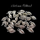 50 PIECES PACK' 9x6 MM SIZE JEWELLERY MAKING ADORNMENTS METAL OXIDISED CHARMS