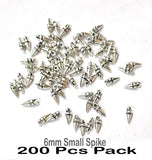 200 PIECES PACK' 6mm SIZE JEWELLERY MAKING ADORNMENTS METAL OXIDISED CHARMS