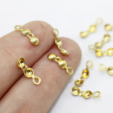 "CHARLOTTE CRIMPS" (4-8 mm) Sold By 50 Pieces Pack, (Single Loop)