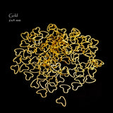 30 PIECES PACK' 6X4 MM CLOSED LINK' GOLD PLATED