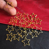 24 K GOLD POLISH 'ANTI TARNISH' SUPER QUALITY LINK STAR SHAPED LINK CONNECTORS 16 MM SOLD BY 20 PIECES PACK