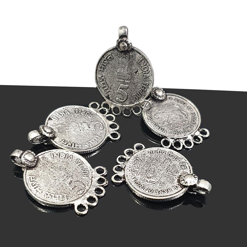 10 Pcs Vintage Coin Charms Pendant for Tribal Jewellery Making Beads N –  Madeinindia Beads