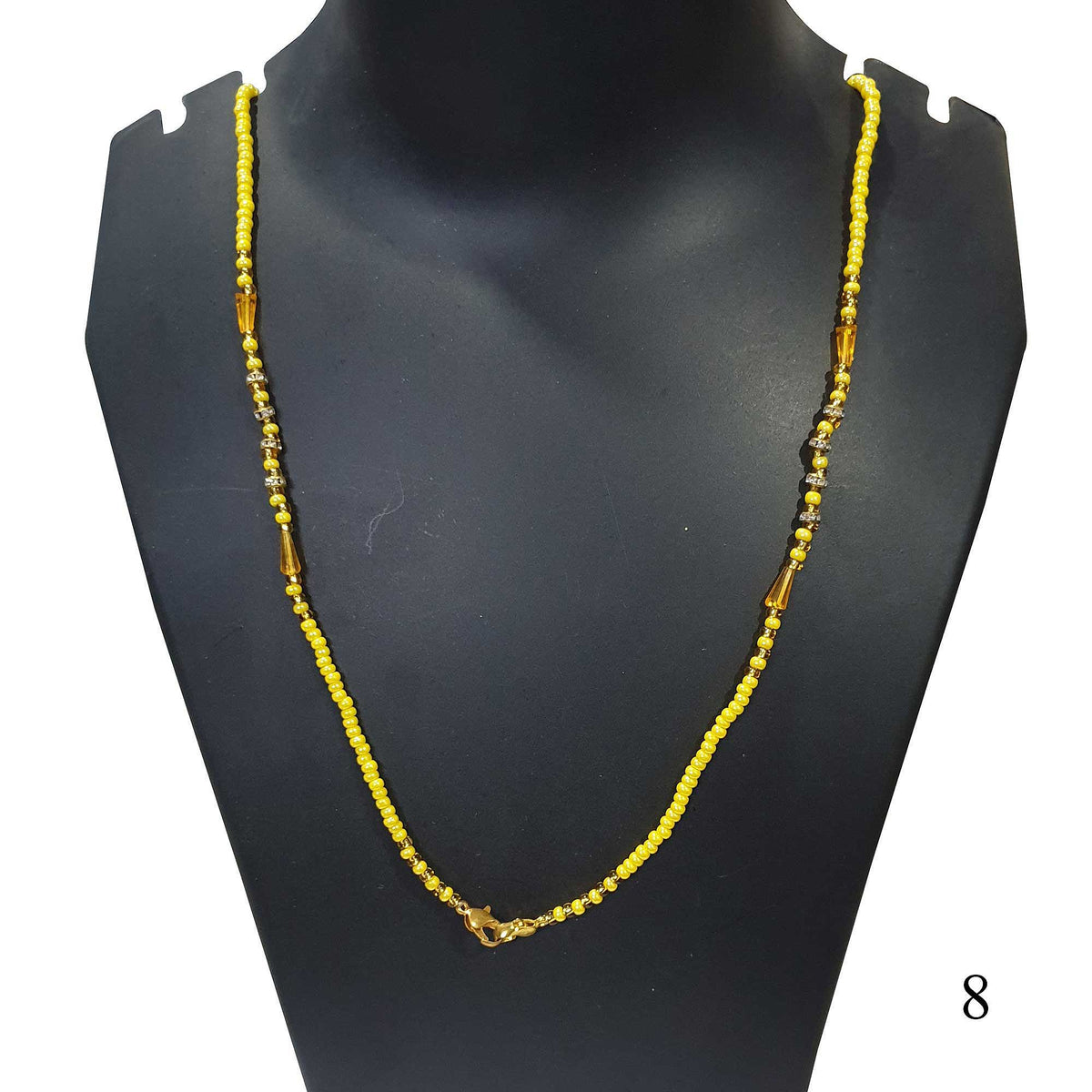 Preciosa Czeck Beads Chain 24 Inches Long handmade Beaded Just add a Pendant to Make necklace Instantly