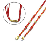 Preciosa Czeck Beads Chain 24 Inches Long handmade Beaded Just add a Pendant to Make necklace Instantly
