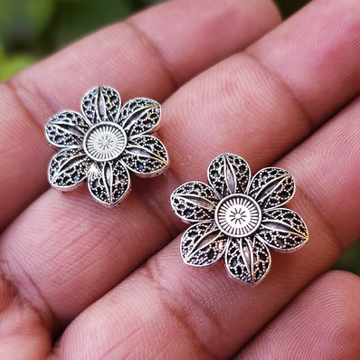 6 PIECES PACK' APPROX SIZE 20x17 MM SILVER OXIDIZED CONNECTOR FINDINGS USED IN DIY JEWELLERY MAKING CONTR-A-017