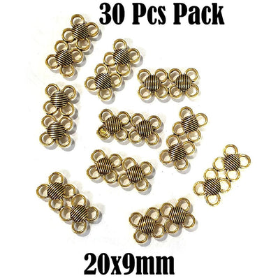30 Pcs Pack Channel Bead Link Connectors Charms