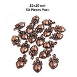 'COPPER COLLECTION' 50 PIECES PACK' 15x10 MM CHARMS