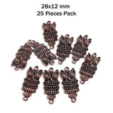 'COPPER COLLECTION' 25 PIECES PACK' 28x12 MM CHARMS