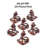 25 Pcs Pack, COPPER COLLECTION' 25 PIECES PACK' 24X19 MM CHARMS