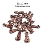 'COPPER COLLECTION' 25 PIECES PACK' 23x10 MM CHARMS
