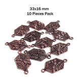 'COPPER COLLECTION' 10 PIECES PACK' 25X19 MM CHANNEL LINK CONNECTOR