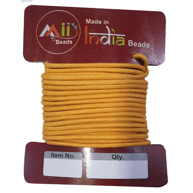 5 Meters Pack 3 mm Round Cotton Cord Threads Dori yarn for jewellery making