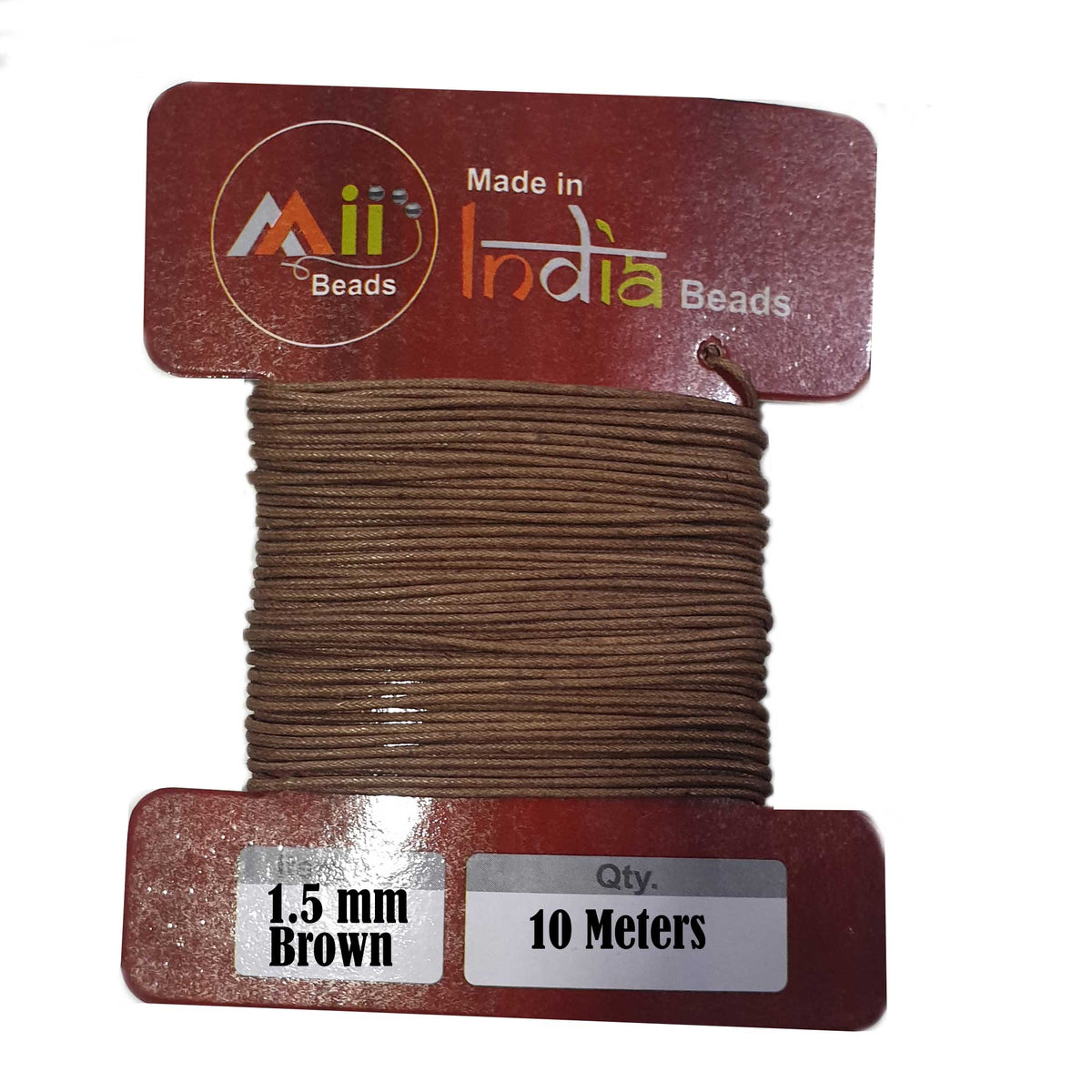 10 Meters Pack 1.5mm Brown Cotton threads cords for beading