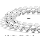 2 LINES PACK' SUPER QUALITY' SOLD BY PER LINE PACK' 8 MM SIZE' CLEAR WHITE PLAIN CRYSTAL BEADS