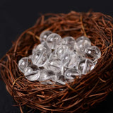 500 GRAM LOOSE PACK' 6MM CRYSTAL CLEAR GLASS BEADS' 1450-1500 PIECES APPROX