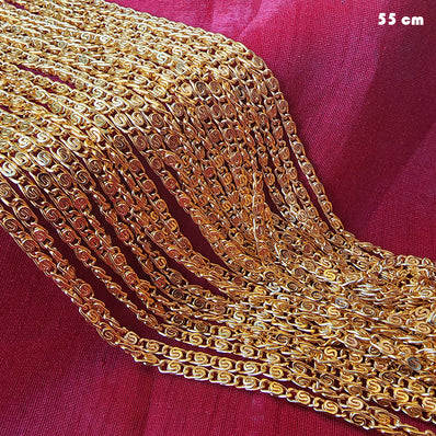 ANTI TARNISH GOLD PLATED CHAIN' 21 INCHES APPROX' SOLD BY PER PIECE PACK