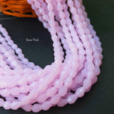 8X6 MM FACETED ROSE PINK DROP ABOUT 59-60 BEADS SOLD BY PER LINE PACK