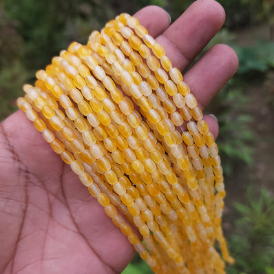 5.5X4 MM' AGATE/ONYX DHOLKI OVAL SHAPED BEADS SOLD BY PER LINE PACK' 62-64 PIECES