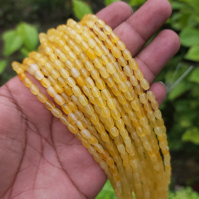 5.5X4 MM' AGATE/ONYX DHOLKI OVAL SHAPED BEADS SOLD BY PER LINE PACK' 62-64 PIECES