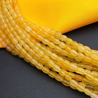 5.5X4 MM' AGATE/ONYX DHOLKI OVAL SHAPED BEADS SOLD BY PER LINE PACK' 62-64 PIECES