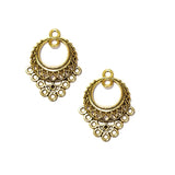 10 Pairs Lot Gold Oxidized best quality of earring making raw materials  in size about 20x30mm