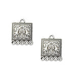 5 Pairs Lot Silver Oxidized best quality of earring making raw materials  in size about 18x23mm