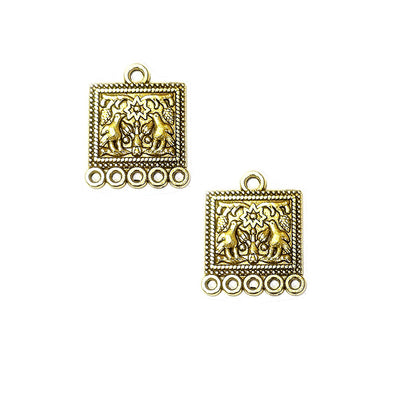 5 Pairs Lot Gold Oxidized best quality of earring making raw materials  in size about 18x23mm