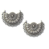5 Pairs Lot Silver Oxidized best quality of earring making raw materials  in size about 18x27mm