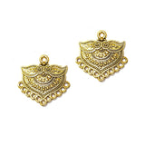 5 Pairs Lot Gold Oxidized best quality of earring making raw materials  in size about 24x30mm