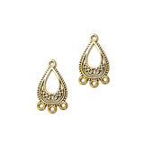 10 Pairs Lot Gold Oxidized best quality of earring making raw materials  in size about 15x27mm
