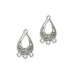 10 Pairs Lot Silver Oxidized best quality of earring making raw materials  in size about 15x27mm
