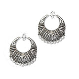 5 Pairs Lot Silver Oxidized best quality of earring making raw materials  in size about 26x32mm