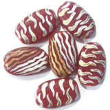 Size 24x17x6mm, 10 PCS PACK, HANDMADE ETHNIC INDIAN TRADE HAND BRUSHED PAINTED BEADS. FAST BEADS.