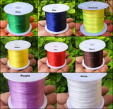 8 COLORS COMBO PACK' FLAT ELASTIC CRYSTAL STRING, ELASTIC BEADING THREAD, FOR STRETCH BRACELET MAKING WHITE, 0.8MM