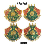 4 Pcs Pack Enamelled Metal Pendants New Trend for Jewellery Making