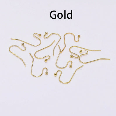 50 PCS PACK Gold PLATED EARRING HOOKS