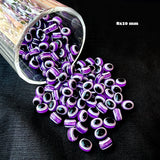 20 PIECES PACK' 8X10 MM EVIL EYE OVAL SHAPED ACRYLIC BEADS' SUPER FINE QUALITY