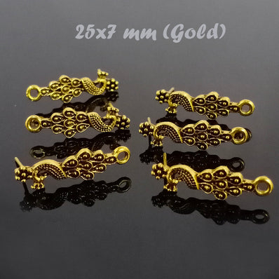 5 PAIR PACK' 25X7 MM SIZE OXIDISED EARRING MAKING STUD JEWELLERY MAKING FINDINGS