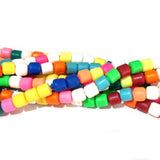 PER STRAND/LINE 9~10MM FIMO CANDIES DESIGNER RUBBER BEADS POLYMER CLAY BEADS FOR CRAFT AND JEWELRY MAKING, APPROX 40~43 BEADS IN A LINE, ONE LINE HAS ABOUT 16 INCHES LONG
