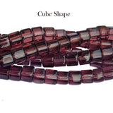 Per Line 16 inches long, Fire Polished Crystal Glass beads for Jewelry Making in size about 7x7mm