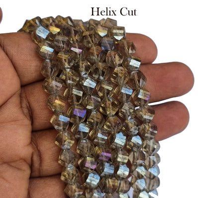 Per Line 16 inches long, Fire Polished Crystal Glass beads for Jewelry Making in size about 8mm