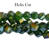 Per Line 16 inches long, Fire Polished Crystal Glass beads for Jewelry Making in size about 9mm