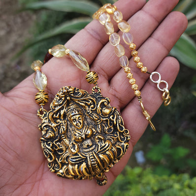 SINGLE LINE NECKLACE MIX OF CITRIN  AND GREEN AND RUBY AGATE EXCLUSIVELY AVAILABLE AT MIIB SOLD BY PER PIECE PACK