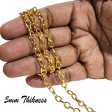 3 Meters Pack Jewellery Making Chain  for men girl women in size approx 5mm thikness