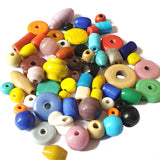 500 Gram Pack Large Colorful Opaque shiny finish plain multi Glass Beads Size approx 14~30mm mixed
