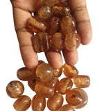 500 Gram Pack Brown handmade Mix multi Glass Beads